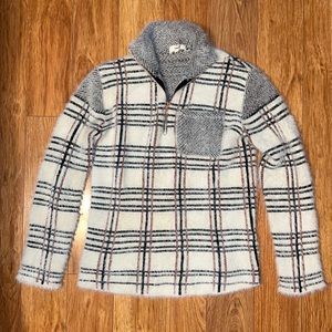 Entro Rose Gold Plaid Pullover